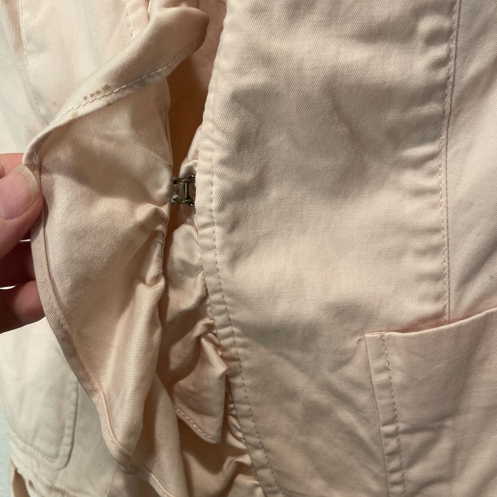 Talbots Pink Ruffle Blazer Size 4 - Picture 4 of 6